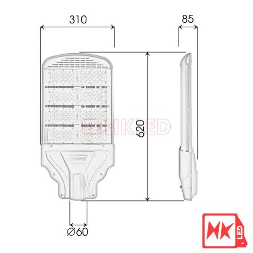 Đèn đường LED OEM Philips M13 SMD 200W - Thương hiệu HKLED