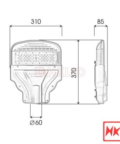 Đèn đường LED OEM Philips M13 SMD 50W - Thương hiệu HKLED